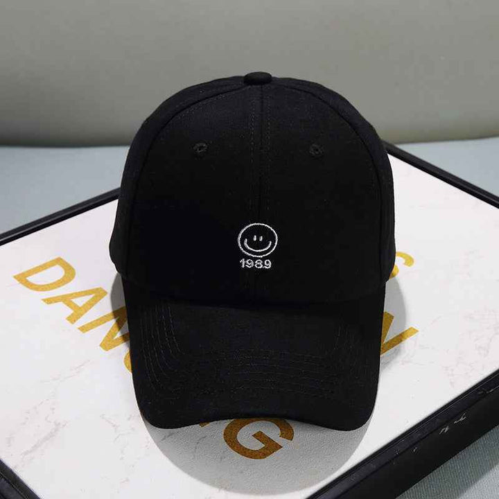 Face Displayed Small Letters Sun Visor Baseball Cap Villain orange adjustable