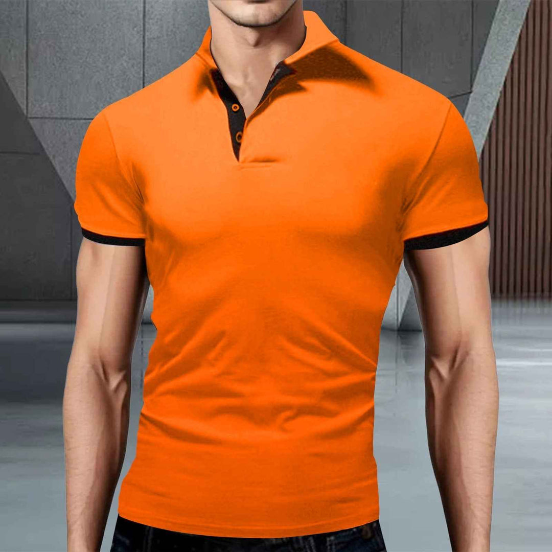 Men's Timeless Polo Shirt with Premium Comfort Orange