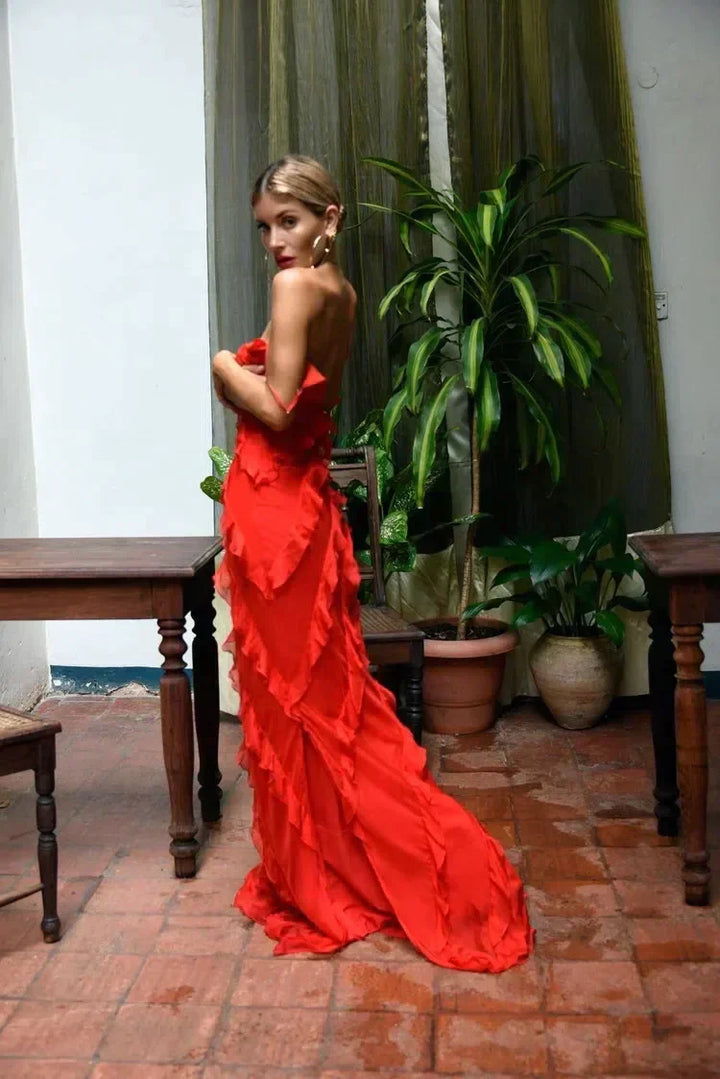 Tullia | Elegant Ruffle Dress for Women – Perfect Summer Outfit