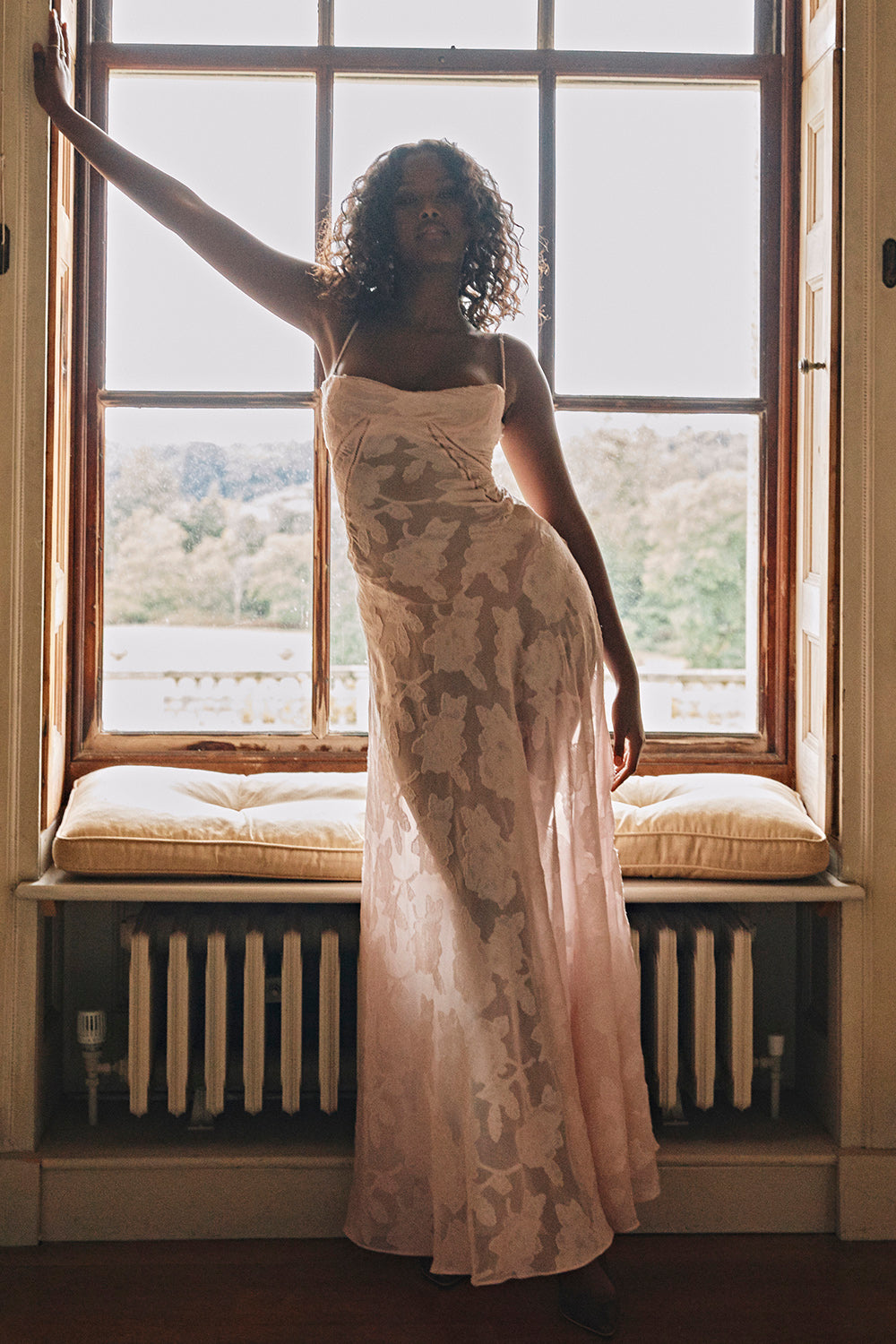 Charline | Women's Elegant Embroidered Maxi Dress