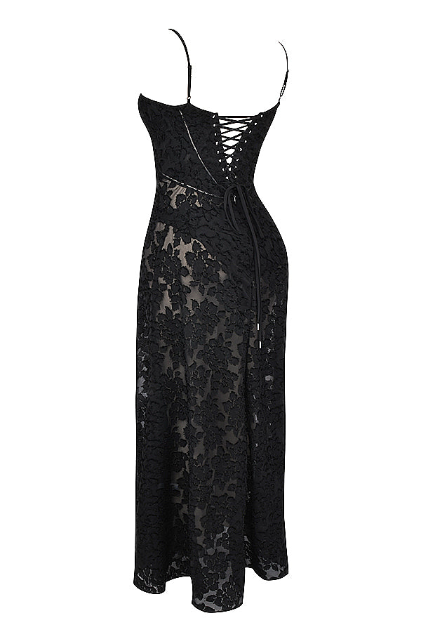 Charline | Women's Elegant Embroidered Maxi Dress
