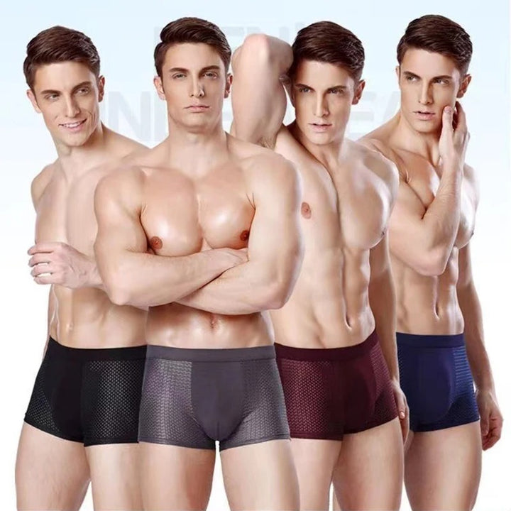 Men's Breathable Mesh Boxer Shorts 5-Pack