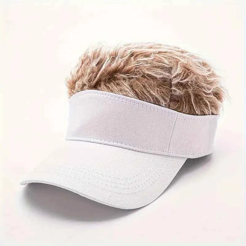 Trendy Wild Style Sun Visor White Blonde