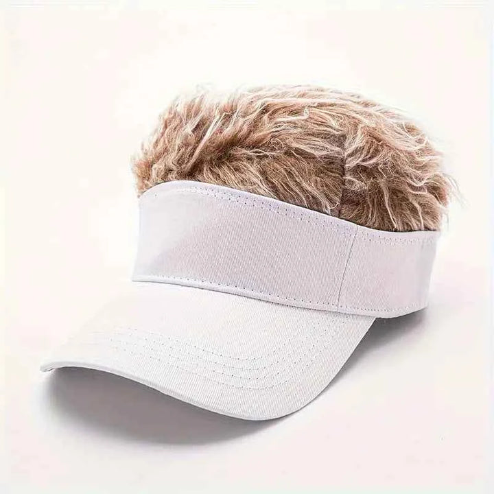 Trendy Wild Style Sun Visor White Blonde