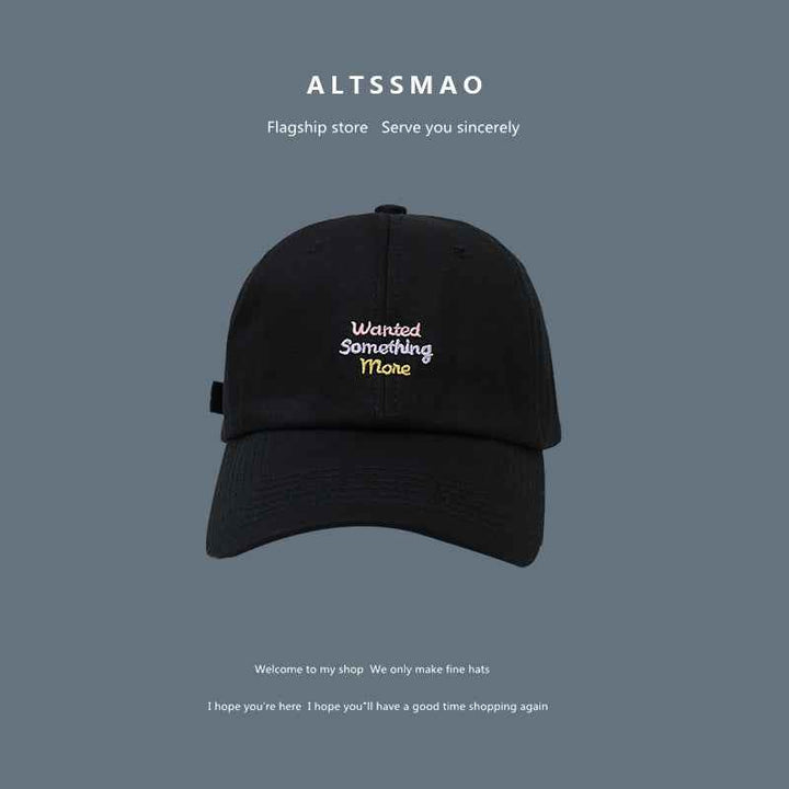 Face Displayed Small Letters Sun Visor Baseball Cap Threerow letter black adjustable