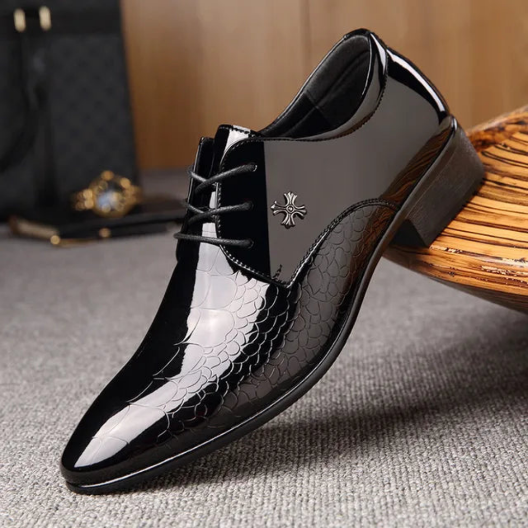Men's Pointed Toe Lace-Up Formal Oxford Shoes