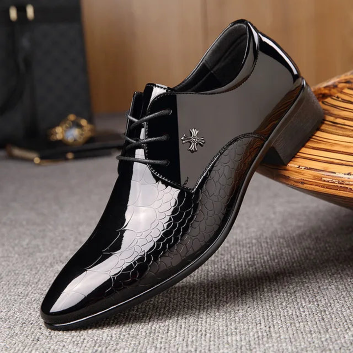 Men's Pointed Toe Lace-Up Formal Oxford Shoes
