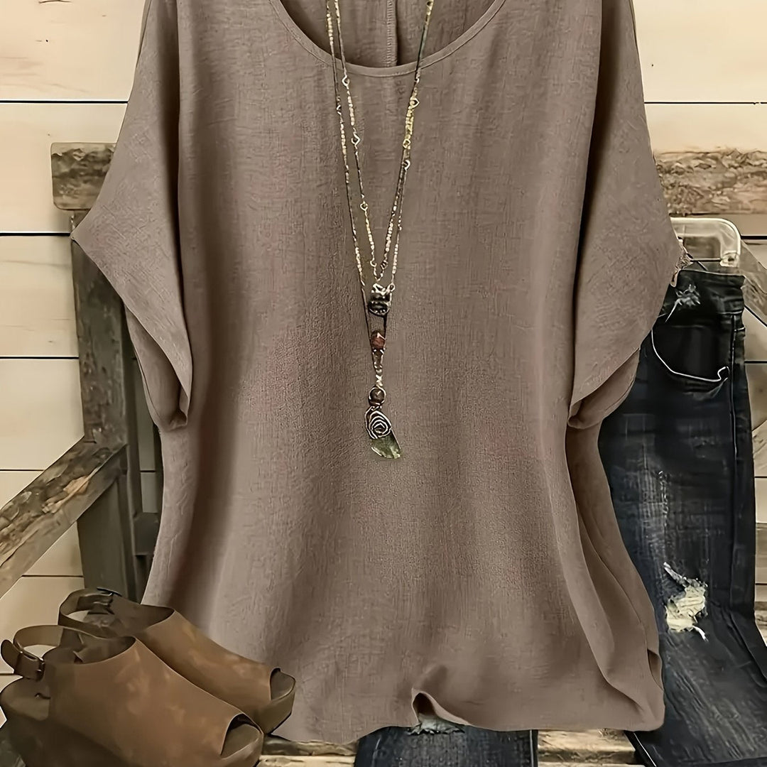 Women's Flowy Batwing Blouse