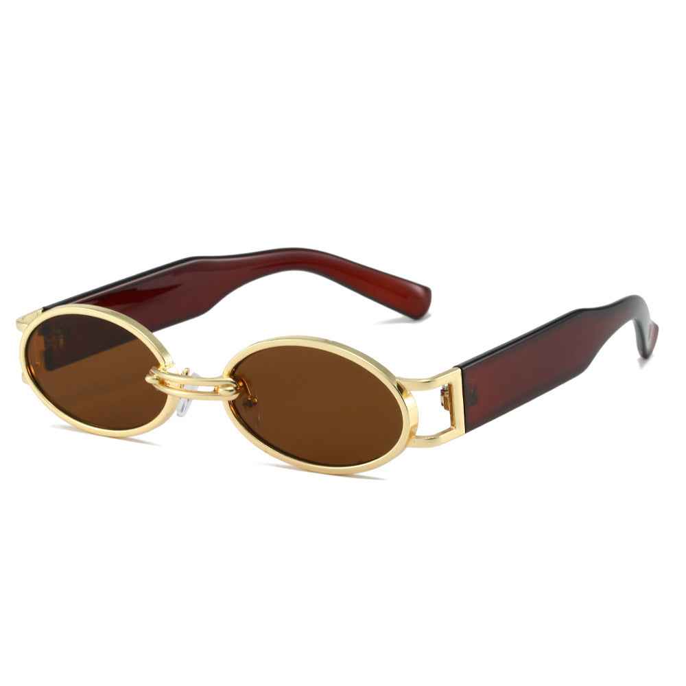 Retro Golden Aura Sunglasses for Stylish Looks