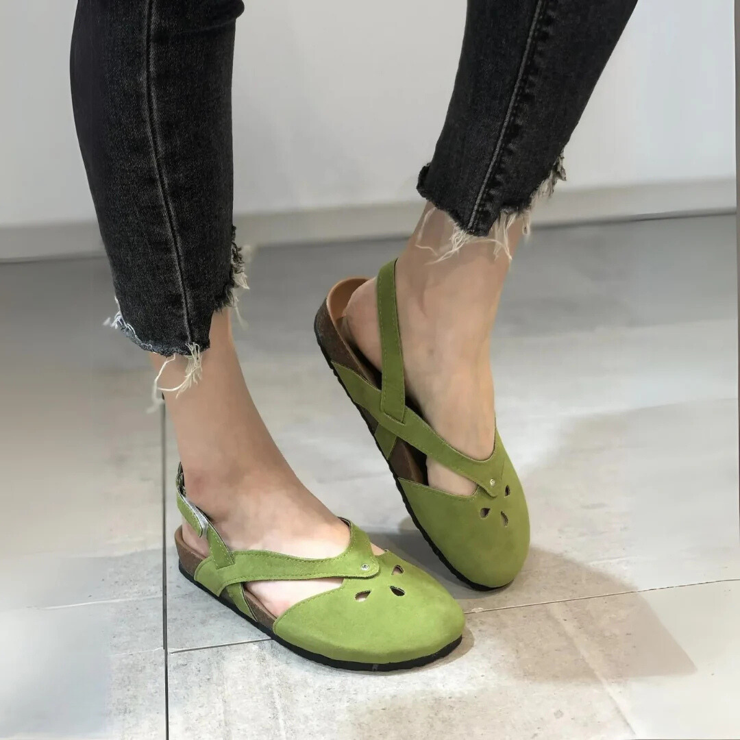 Women's Adjustable Sandals - Comfortable and Stylish Footwear Green