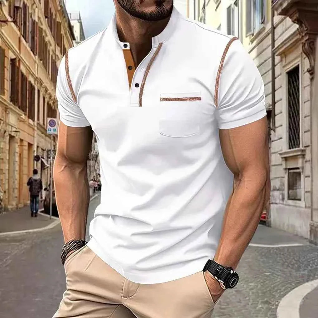 Men's Elegant Polo Shirt – Perfect Style for Any Occasion White