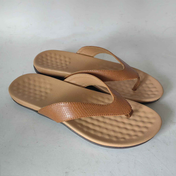 Summer Shoes Women Flip Flops Basic Plain Slippers Thong Sandals Strap Casual Beach Shoes Light Brown