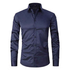 Men's Wrinkle-Free Stretch Shirt Navy