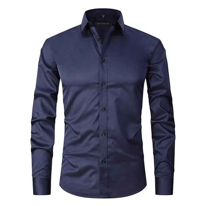 Men's Wrinkle-Free Stretch Shirt Navy