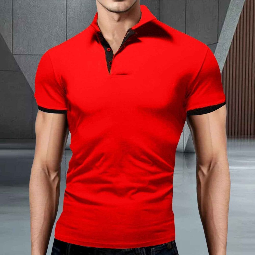 Men's Timeless Polo Shirt with Premium Comfort Red