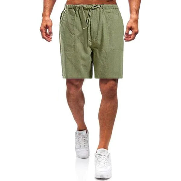 Men's Casual Drawstring Shorts for Comfortable Summer Wear Light Green