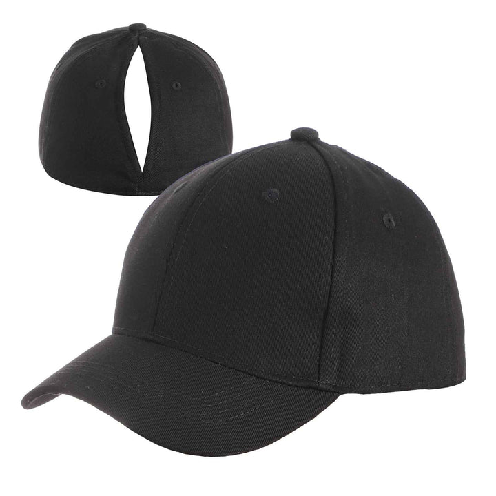 Cap With Hair Extensions Automatic Magnetic Cap Sports Cap Black Free Size