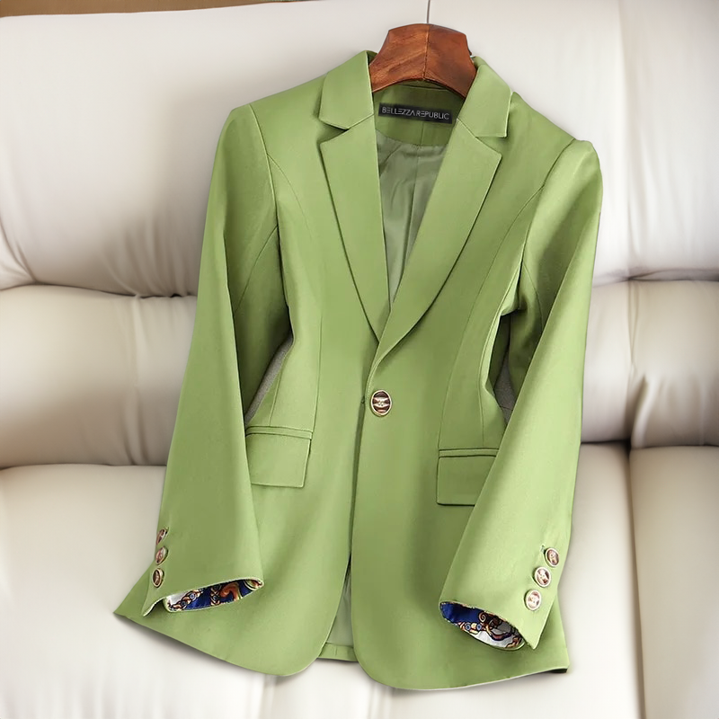 Women's Stylish Blazer for Effortless Elegance Green