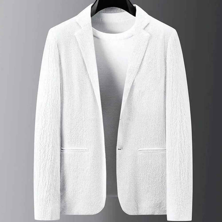 Men's Striped Pleat Blazer Suit