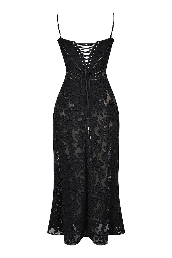 Charline | Women's Elegant Embroidered Maxi Dress
