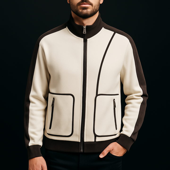 Men's Street Zip Hoodie White