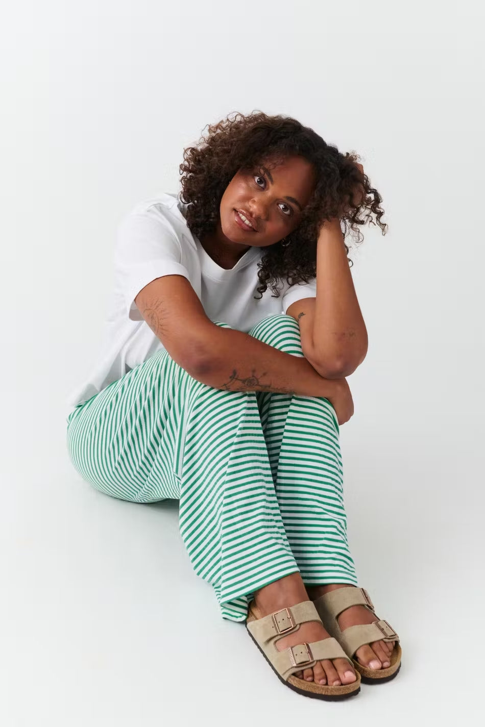 Milly | Women's Comfortable Striped Lounge Pants with Low Waist