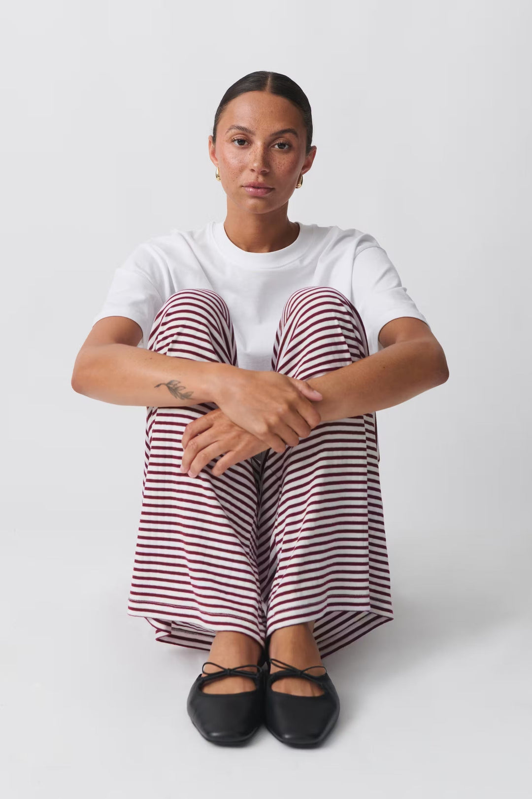 Milly | Women's Comfortable Striped Lounge Pants with Low Waist