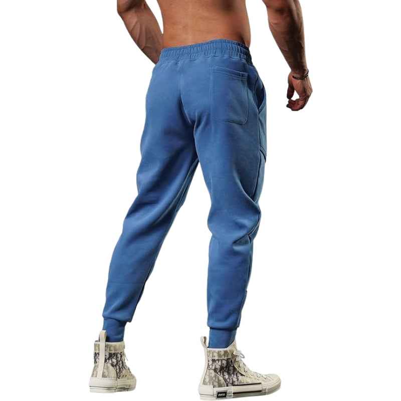 Men's Lightweight Cargo Fleece Jogging Pants - Tapered Fit