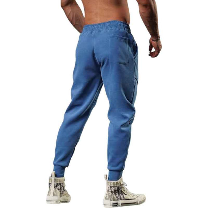 Men's Lightweight Cargo Fleece Jogging Pants - Tapered Fit
