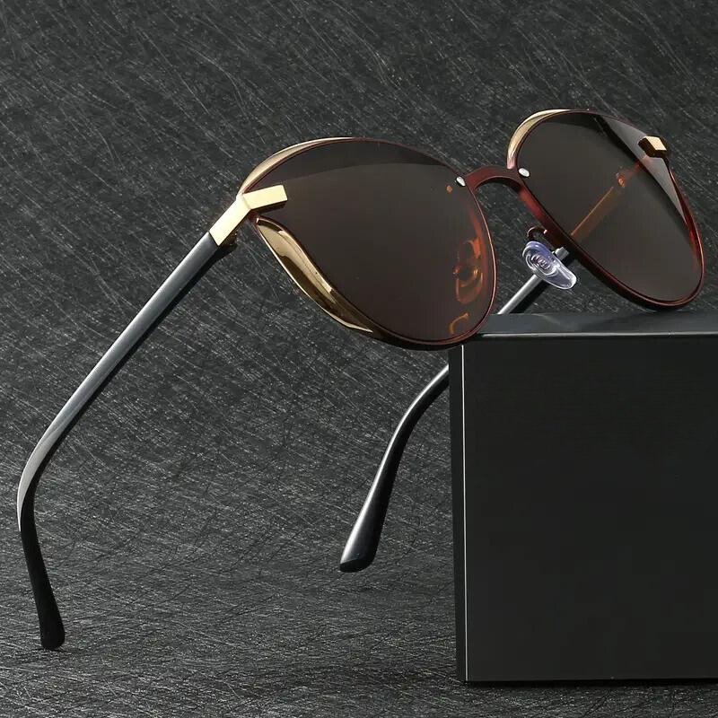 Polarized UV Protection Sunglasses Gold Brown