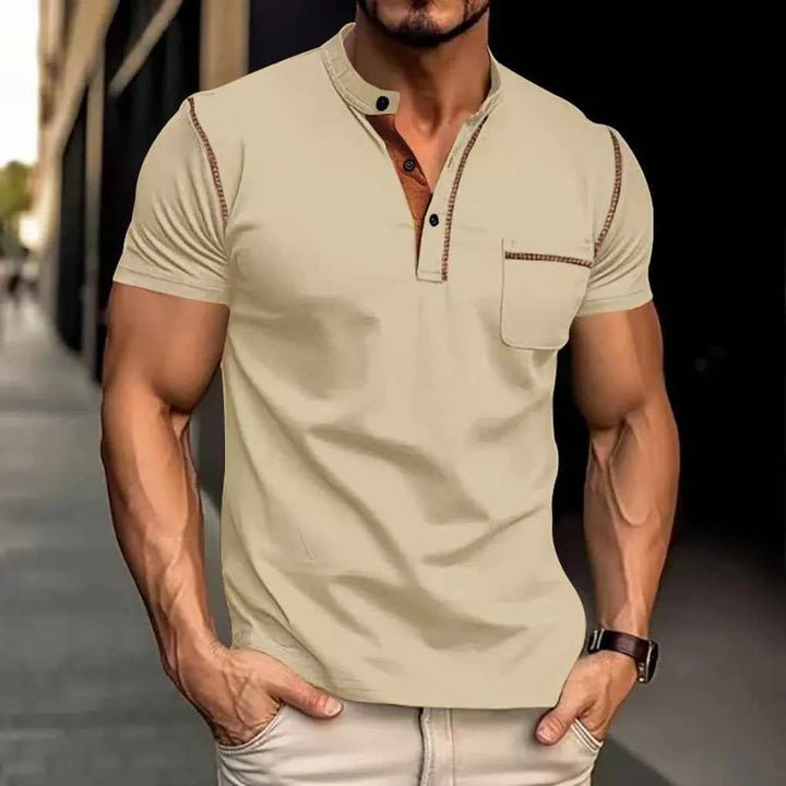 Men's Elegant Polo Shirt – Perfect Style for Any Occasion Beige