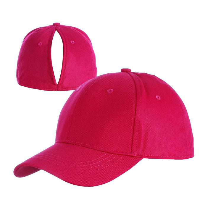 Cap With Hair Extensions Automatic Magnetic Cap Sports Cap Rose Red Free Size