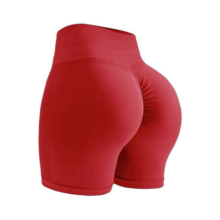 Women's High Waist Seamless Yoga Shorts for Sports and Fitness