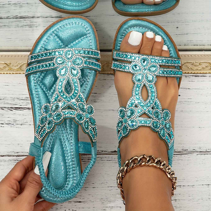 Women's Orthopedic Boho Sandals – Arch Support Slip-On Sandals Sky Blue