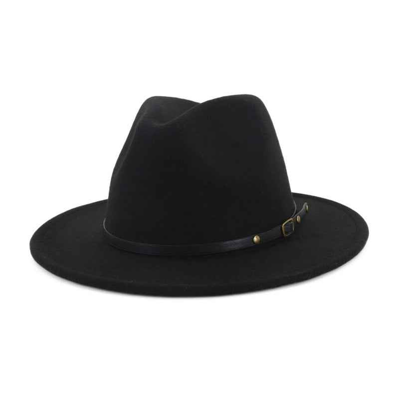 Stylish Color-Block Fedora Hat for Trendy Jazz Lovers