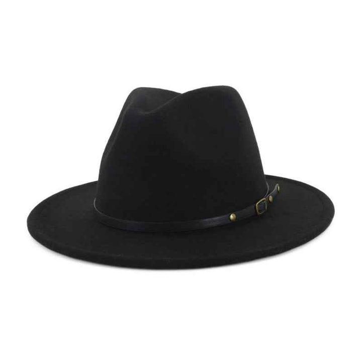 Stylish Color-Block Fedora Hat for Trendy Jazz Lovers
