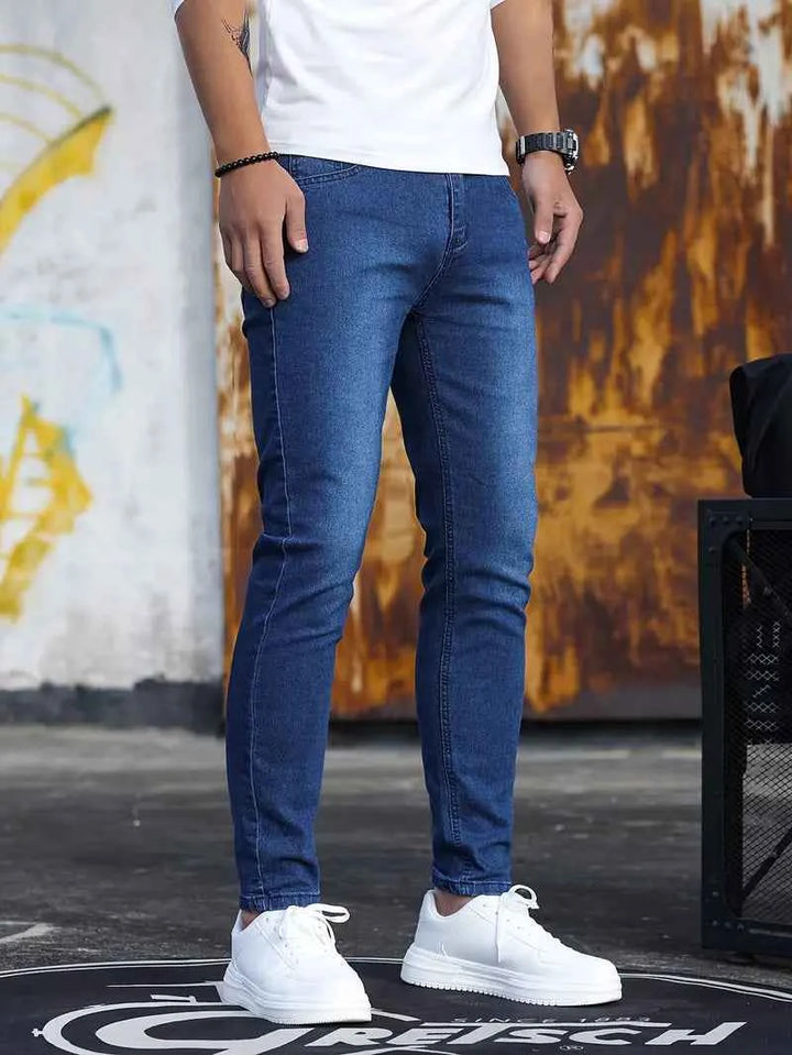 Men's Stretch Denim Skinny Jeans – Stylish & Comfortable Casual Wear