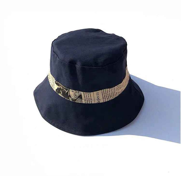 Japanese street hats on both sides Navy blue