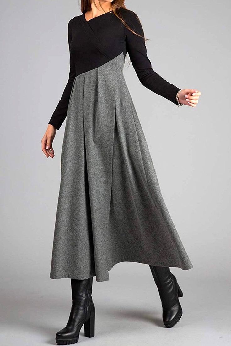 Women's Elegant Long Sleeve Maxi Dress for Any Occasion