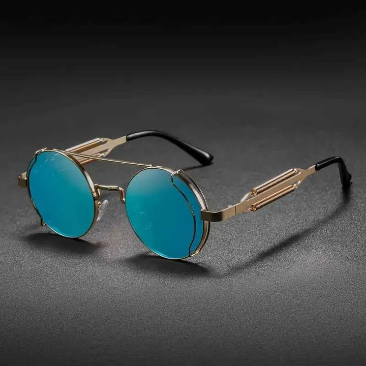 Polarized MechEdge Sunglasses for Ultimate UV Protection Gold Blue