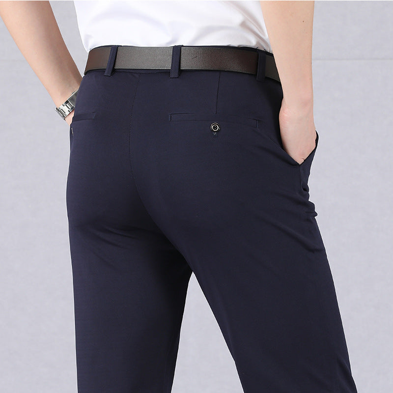 Men's Stretch Waterproof Non-Iron Pants Blue