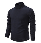Men's Soft Wool Turtleneck Sweater Black