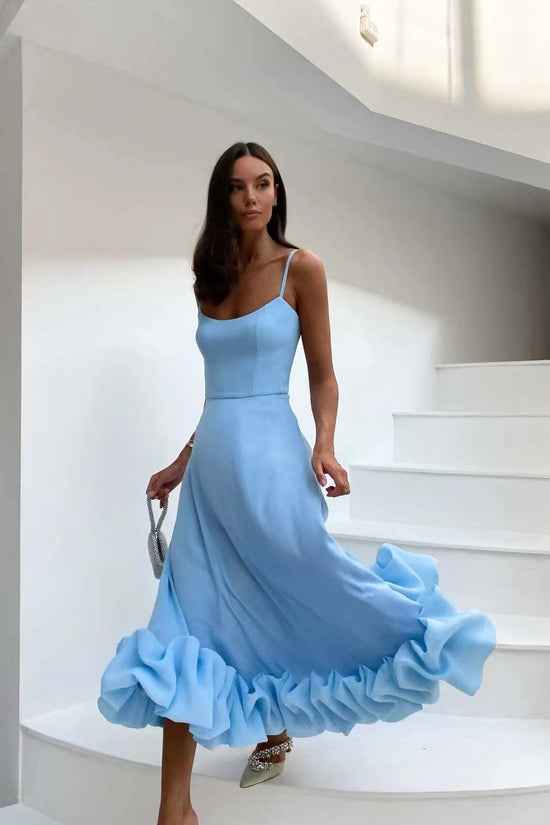 Women's Unique Dress - Elegant Style Blue