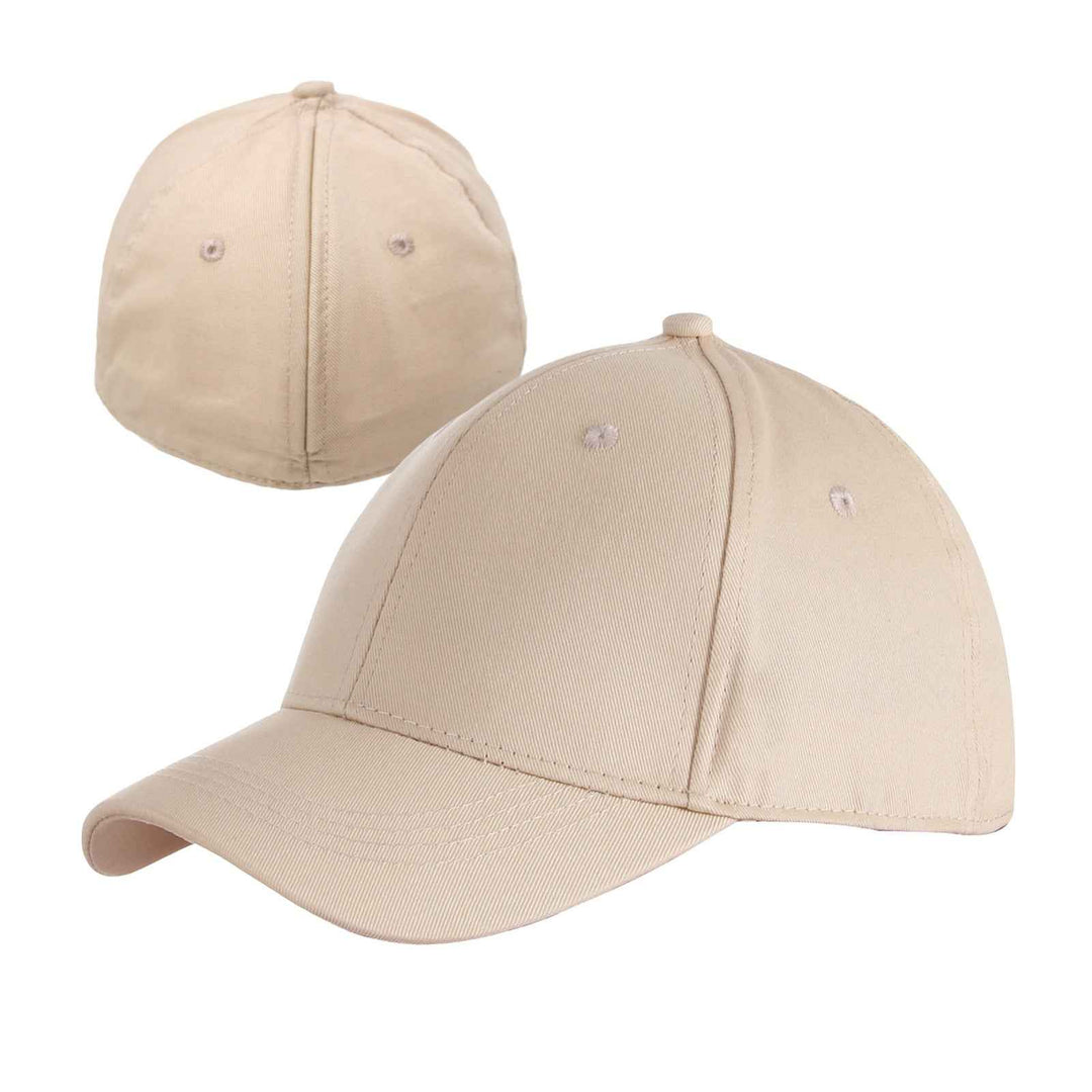 Cap With Hair Extensions Automatic Magnetic Cap Sports Cap Beige Free Size