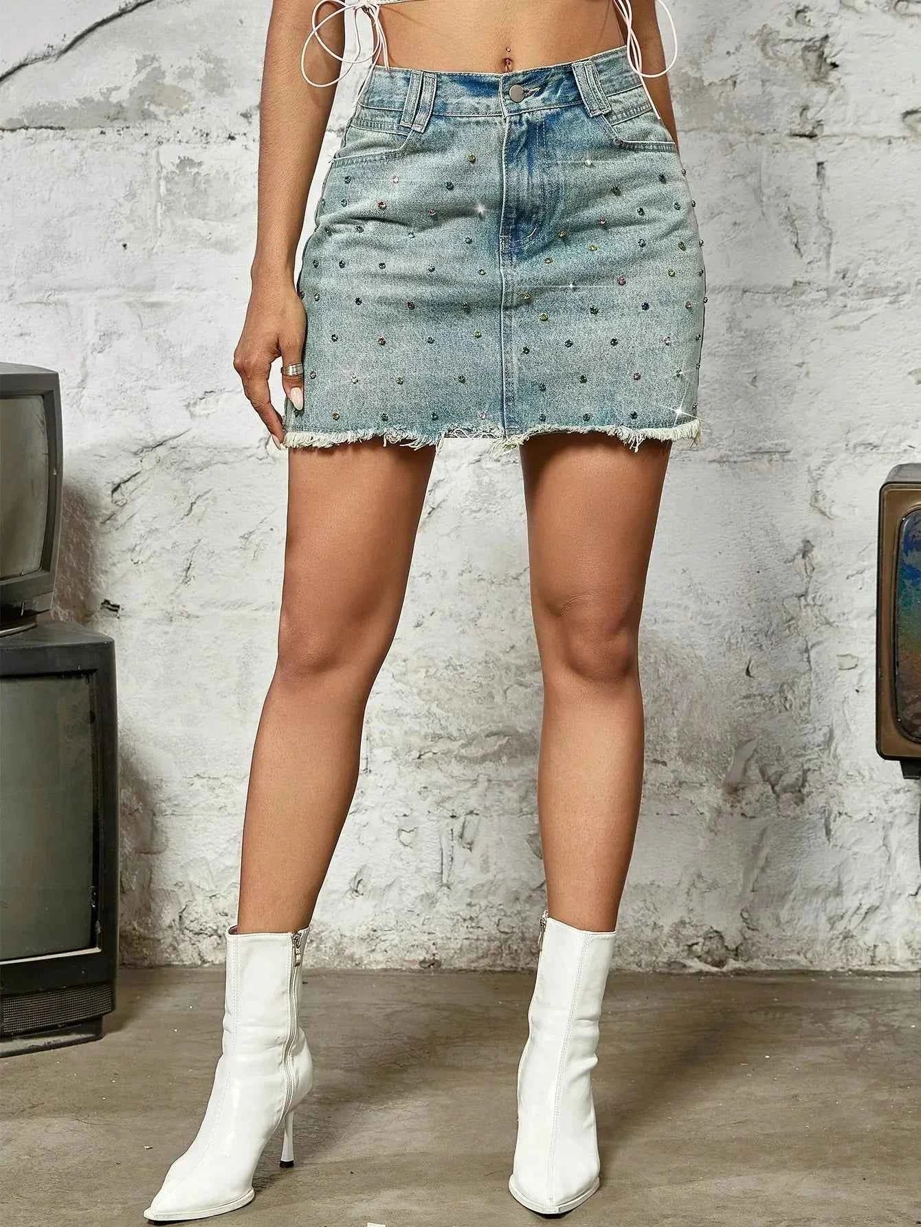 Women's Denim Mini Skirt