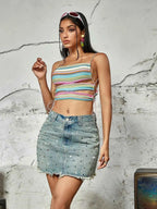 Women's Denim Mini Skirt XL