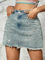 Women's Denim Mini Skirt