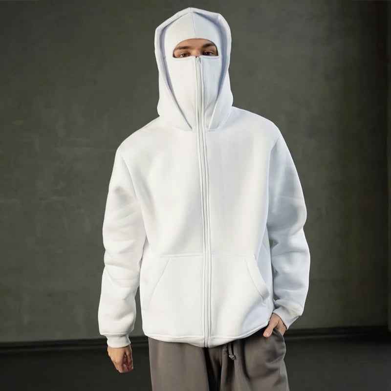Men's Full Zip Balaclava Hoodie Jacket