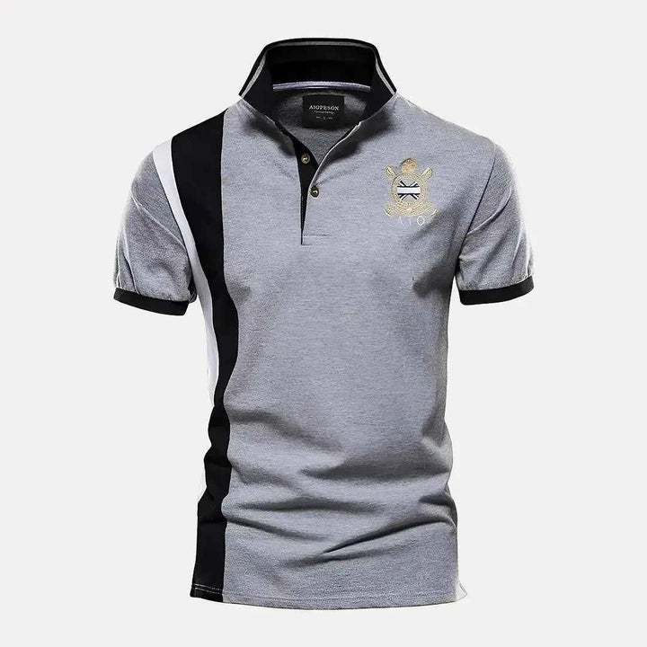 Men's Premium Polo Shirt - Stylish & Comfortable Gray Black