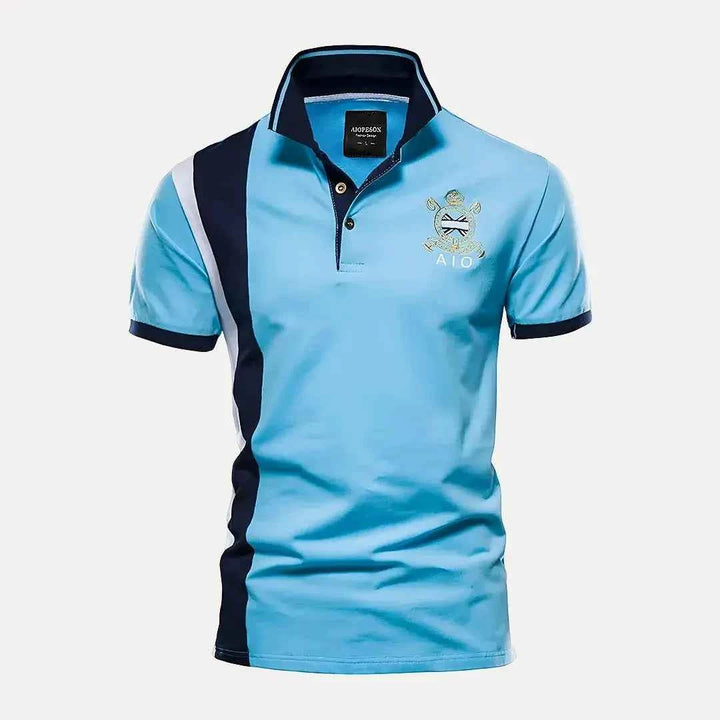 Men's Premium Polo Shirt - Stylish & Comfortable Sky Blue Navy